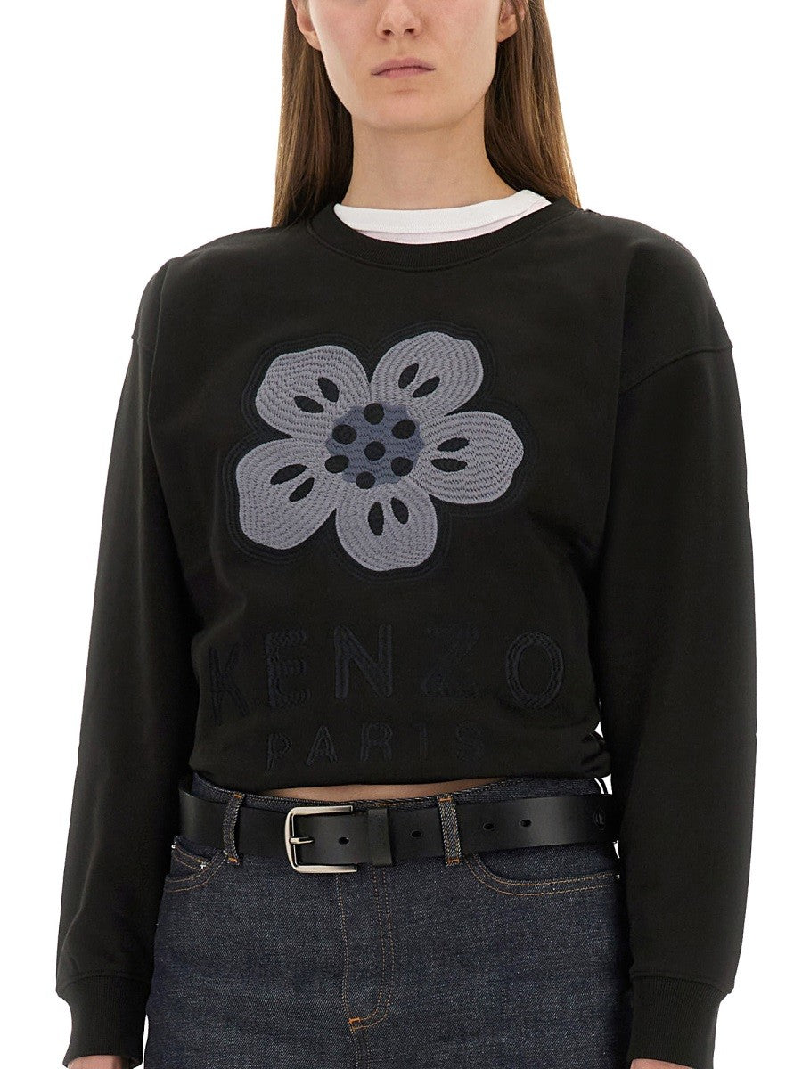 SWEATSHIRT WITH "BOKE FLOWER" EMBROIDERY