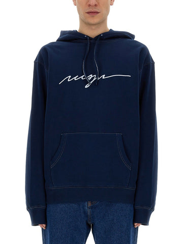 SWEATSHIRT WITH CURSIVE LOGO
