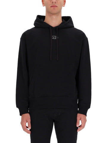 SWEATSHIRT WITH LOGO AND HOOD