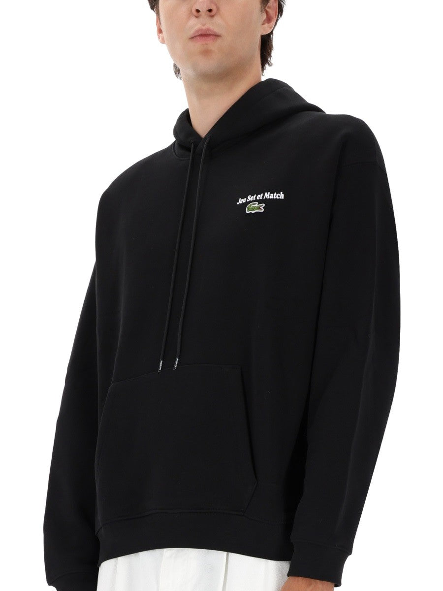 SWEATSHIRT WITH LOGO AND PRINT