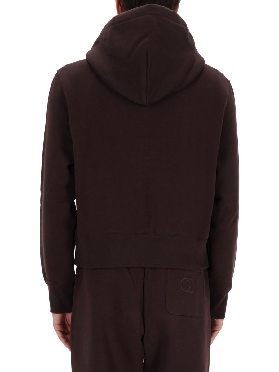 SWEATSHIRT WITH LOGO EMBROIDERY