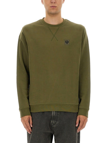 SWEATSHIRT WITH LOGO PATCH