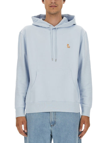 SWEATSHIRT WITH LOGO PATCH