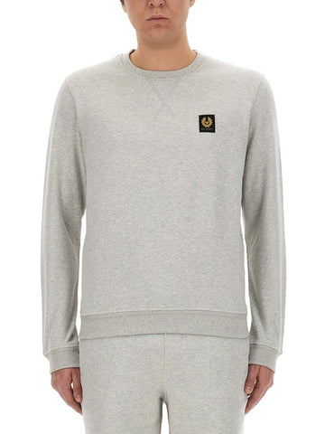 SWEATSHIRT WITH LOGO PATCH