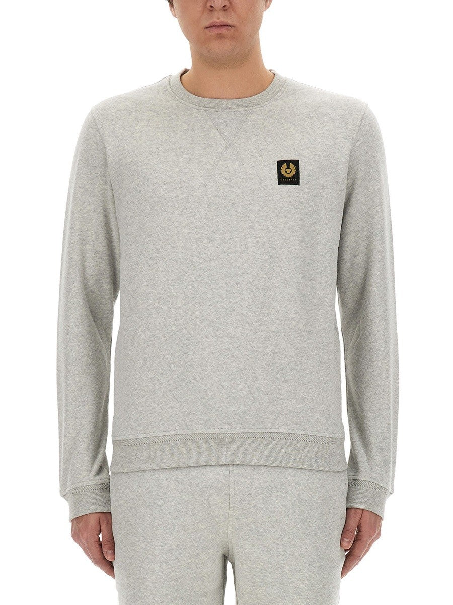 SWEATSHIRT WITH LOGO PATCH