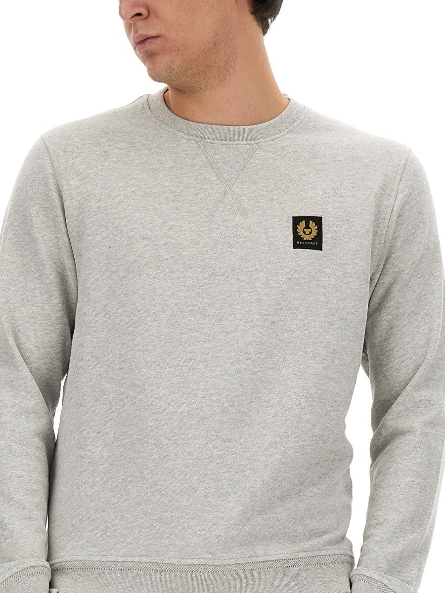 SWEATSHIRT WITH LOGO PATCH