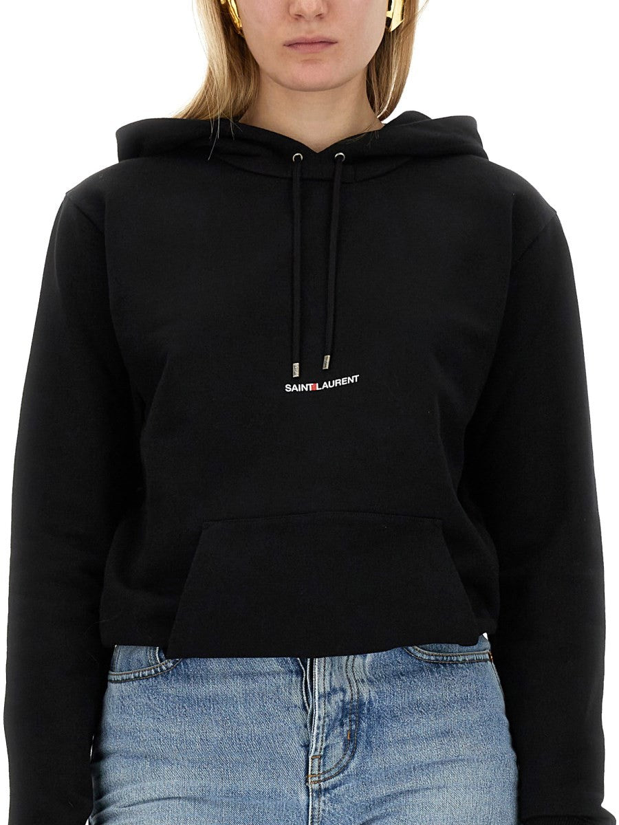 SWEATSHIRT WITH LOGO PRINT