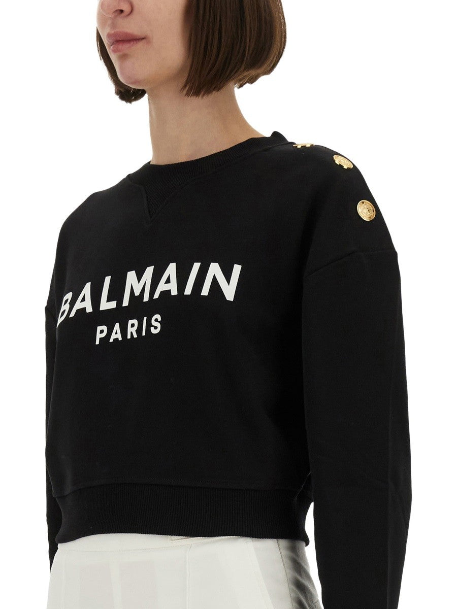 SWEATSHIRT WITH LOGO PRINT