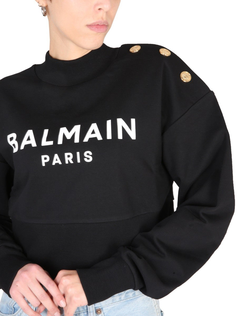 SWEATSHIRT WITH LOGO PRINT