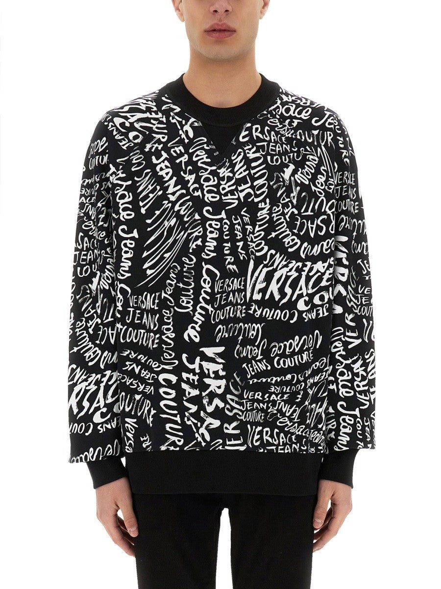 SWEATSHIRT WITH LOGOMANIA PRINT