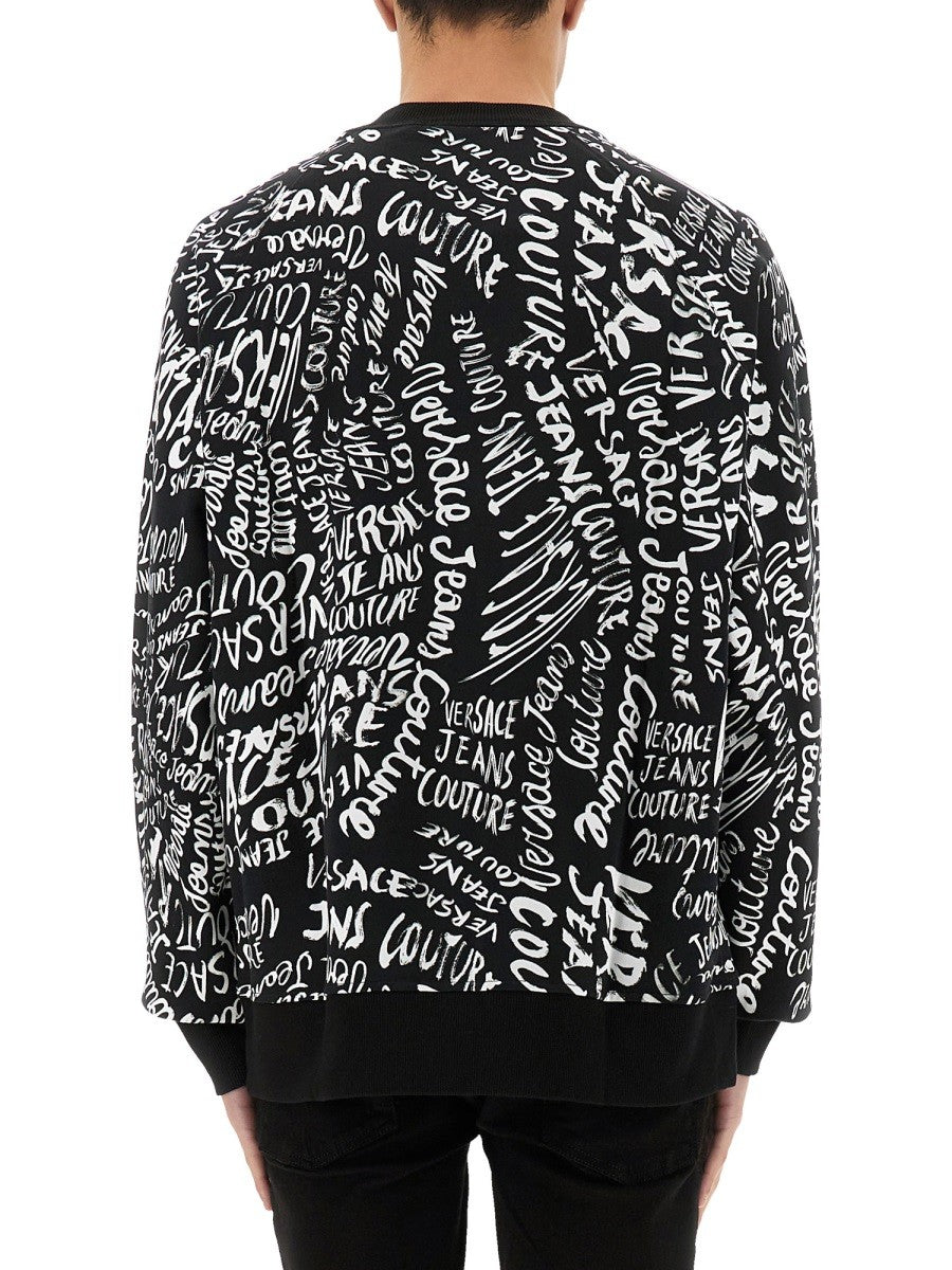 SWEATSHIRT WITH LOGOMANIA PRINT