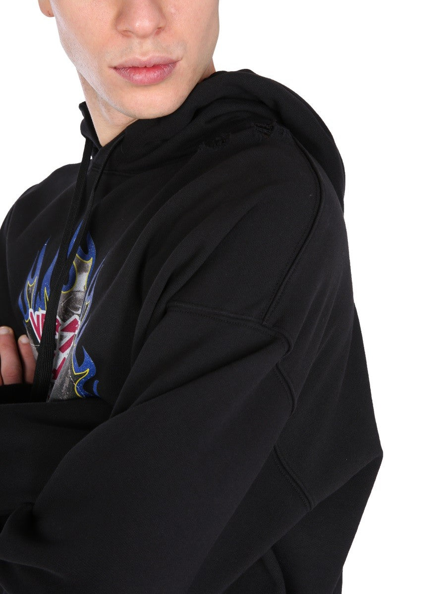 SWEATSHIRT WITH ROCK LOGO