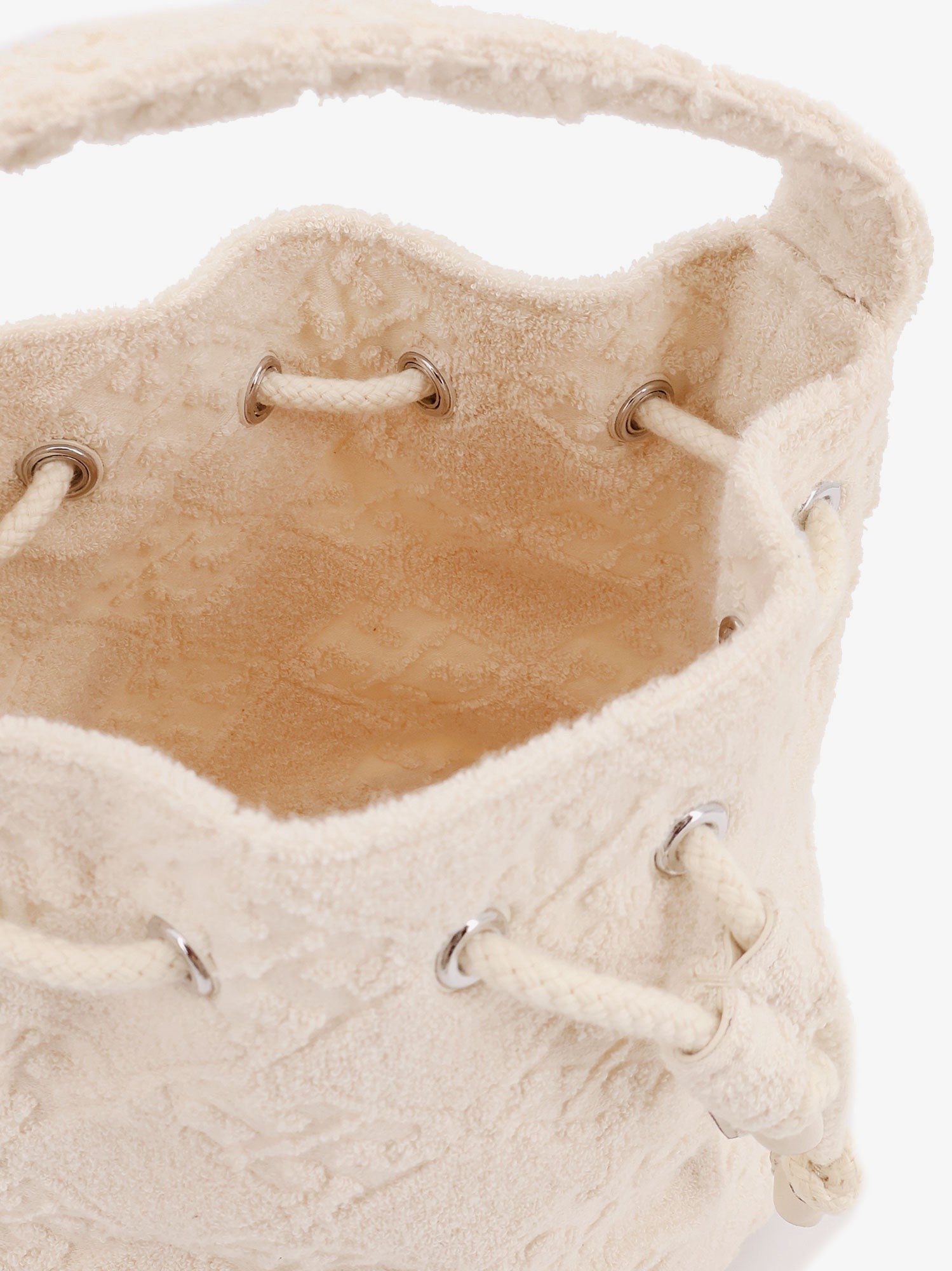 T Monogram Terry Mini canvas bucket bag