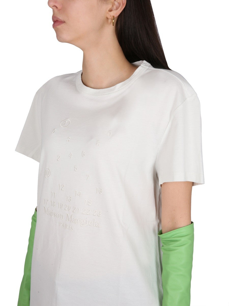 T-SHIRT WITH LOGO EMBROIDERY