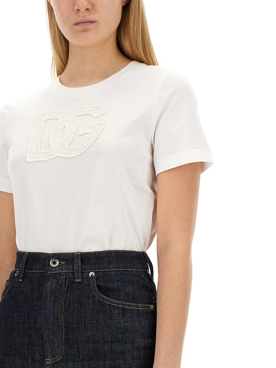 T-SHIRT WITH LOGO PATCH