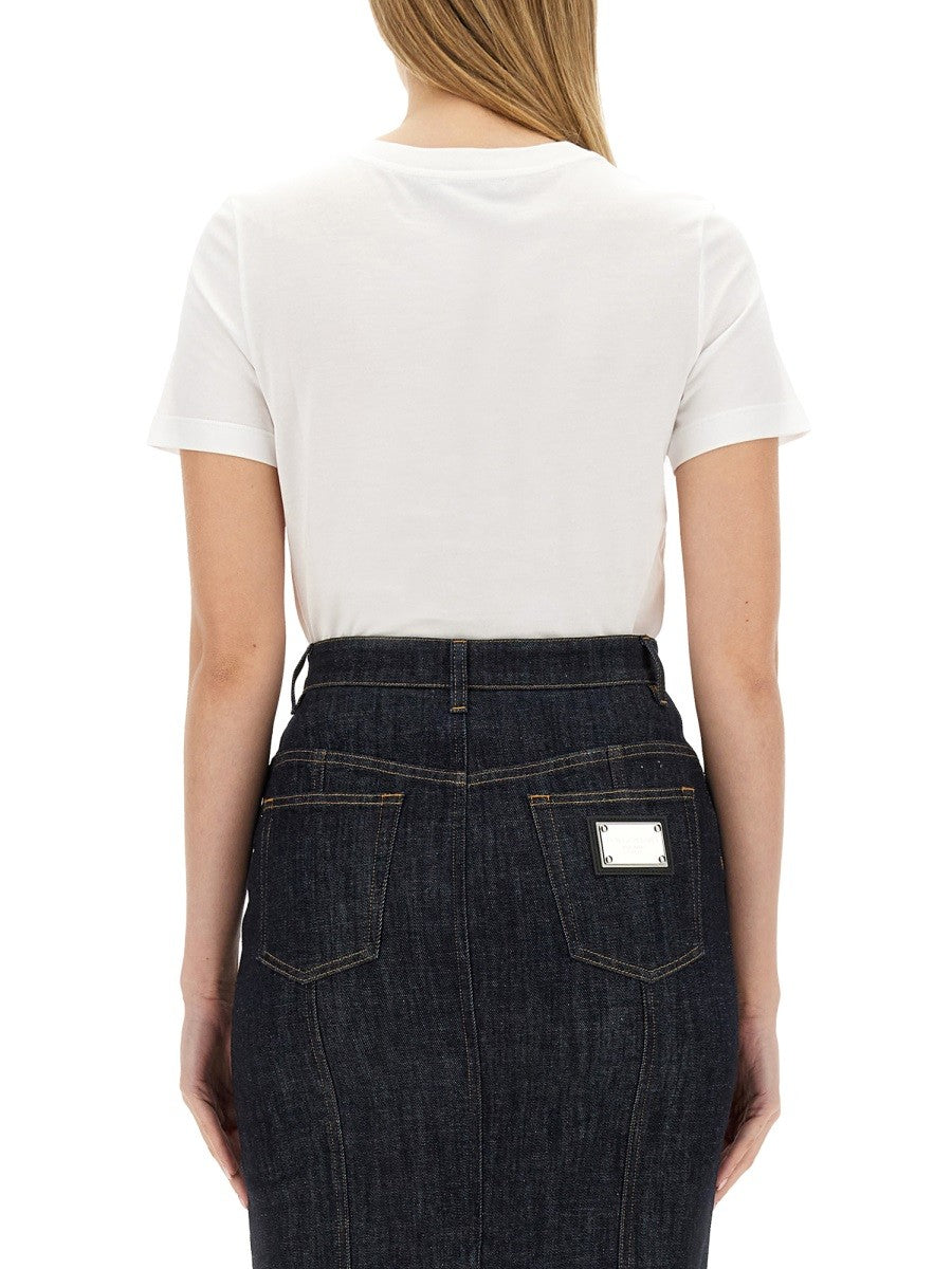 T-SHIRT WITH LOGO PATCH