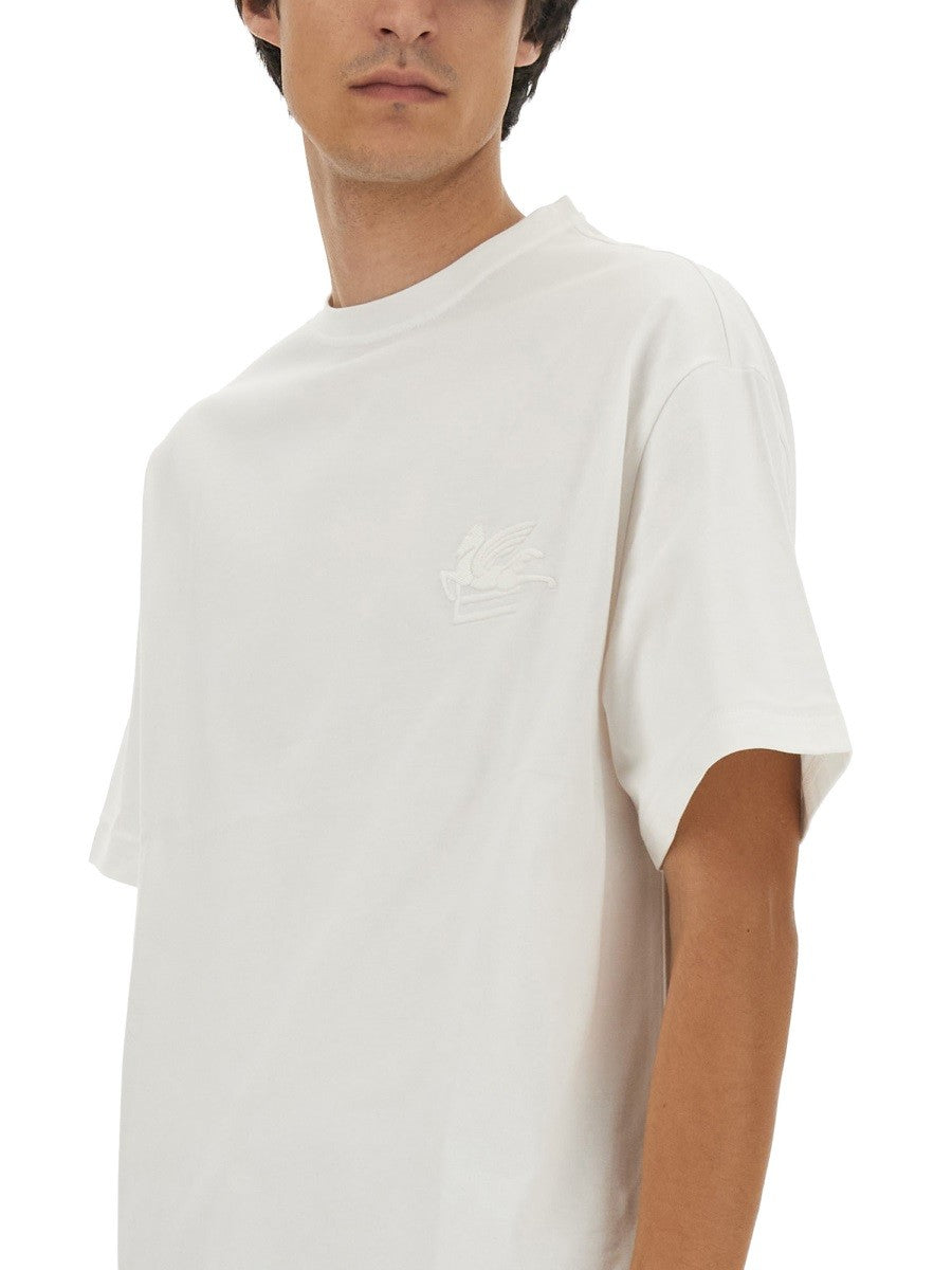 T-SHIRT WITH PEGASUS EMBROIDERY