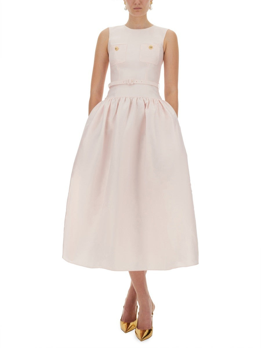 TAFFETA MIDI DRESS
