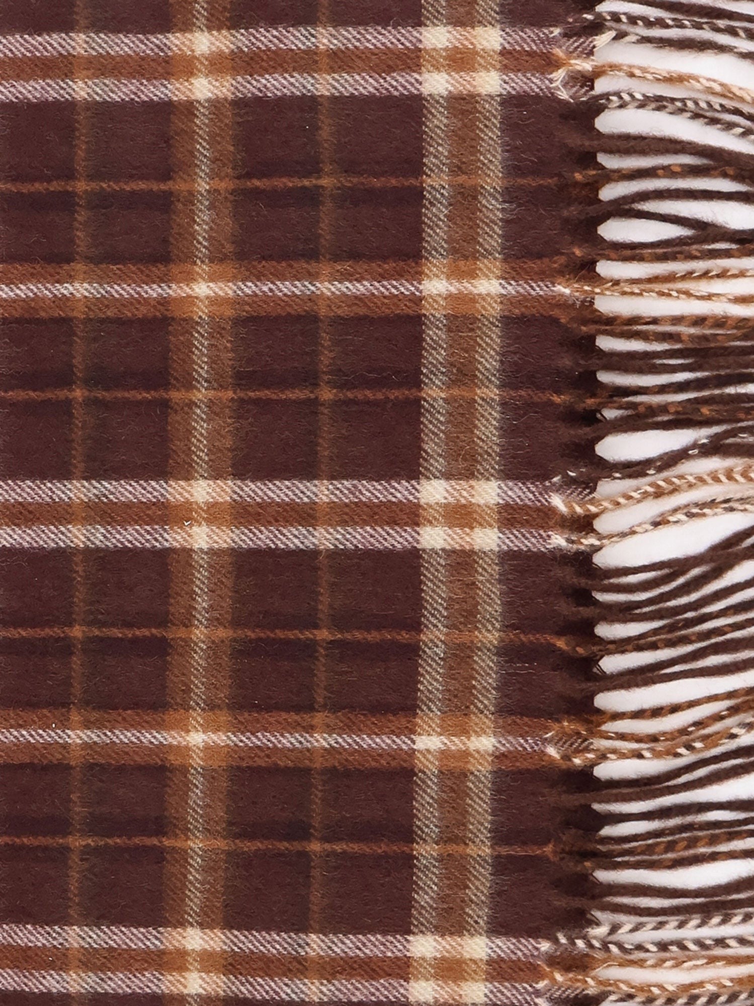 Tartan cashmere scarf