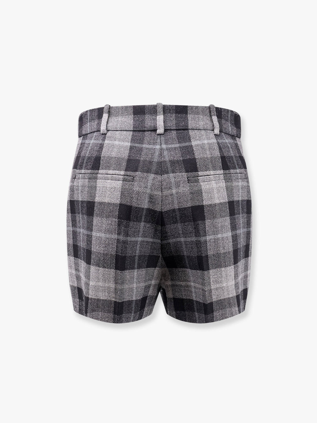 Tartan wool shorts with  check'n'dior motif