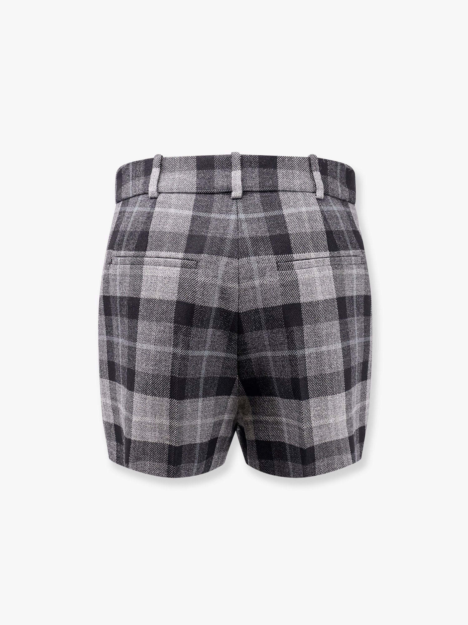 Tartan wool shorts with  check'n'dior motif