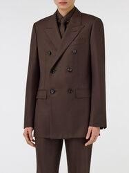 Tasmanian virgin wool double-breasted blazer