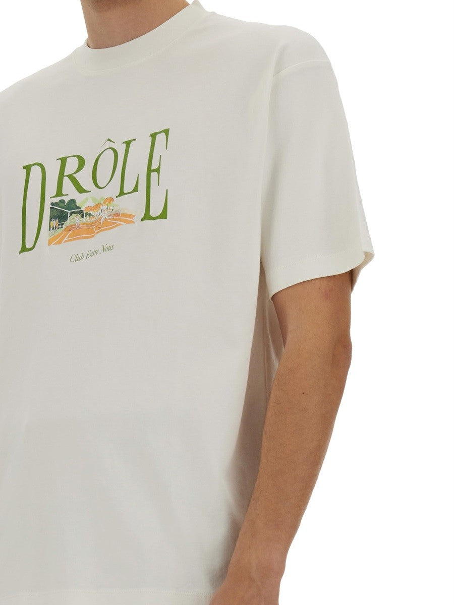 TENNIS COURT PRINT T-SHIRT