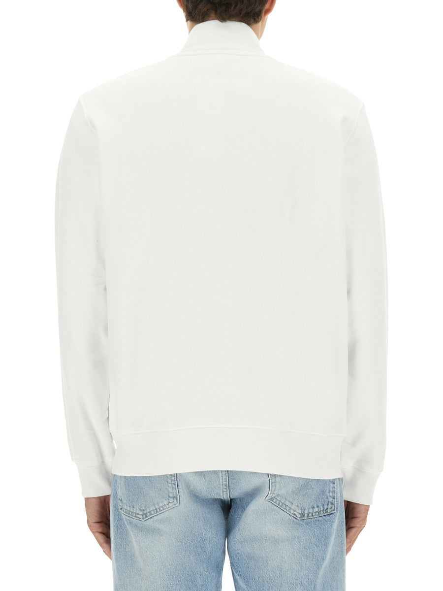 THREE-QUARTER ZIPPER SWEATSHIRT