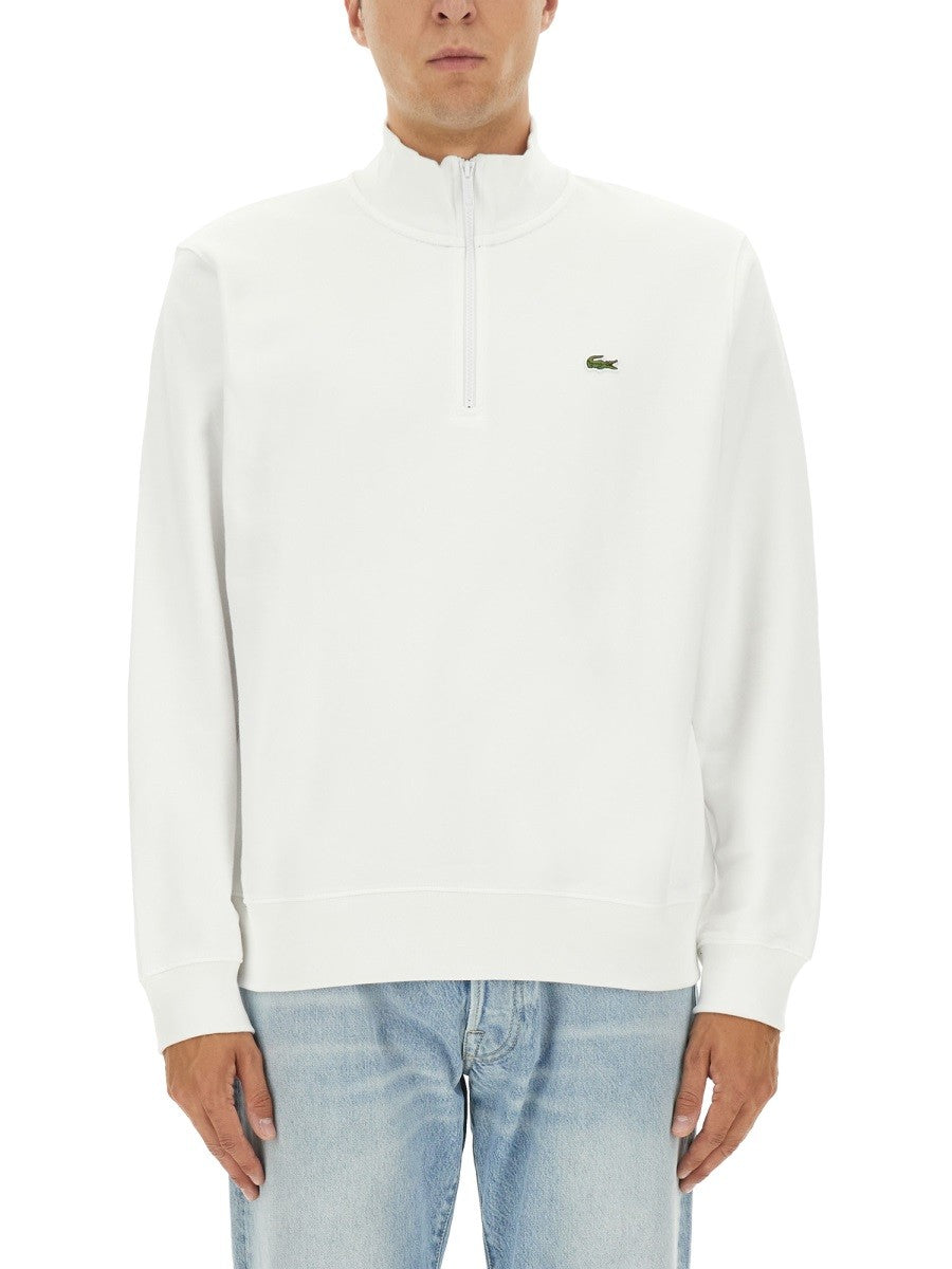 THREE-QUARTER ZIPPER SWEATSHIRT