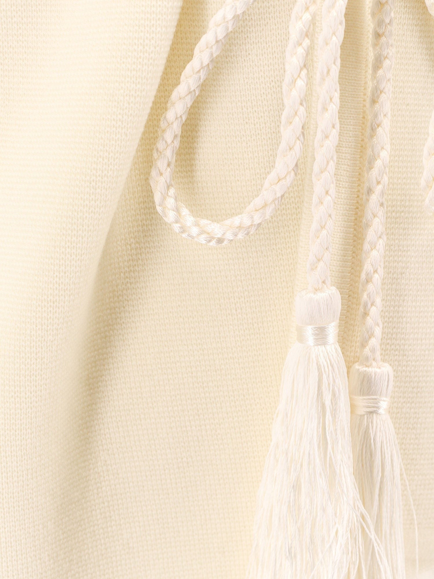 Tiberio virgin wool cardigan with rope at waist