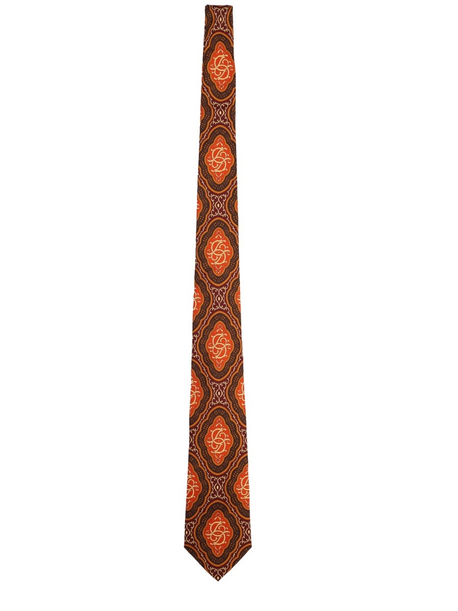 TIE WITH MÈDALLION PATTERN