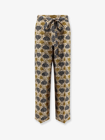 Timec multicolor silk trousers