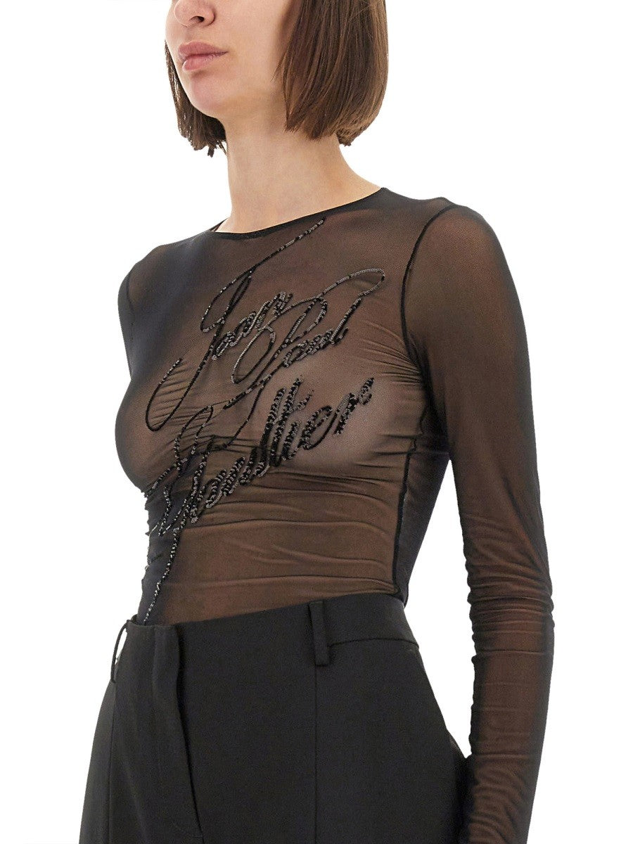 TOP WITH EMBROIDERED LOGO