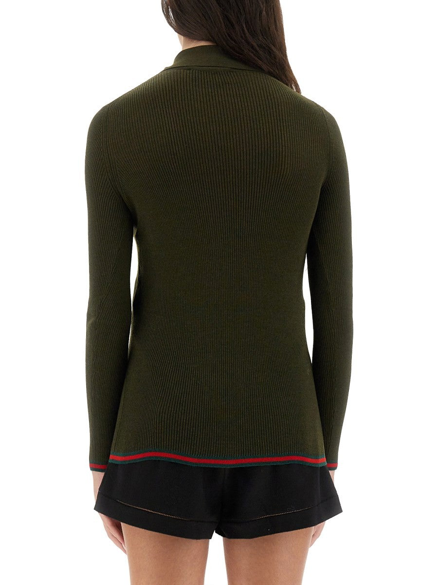 TOP WITH POLO COLLAR