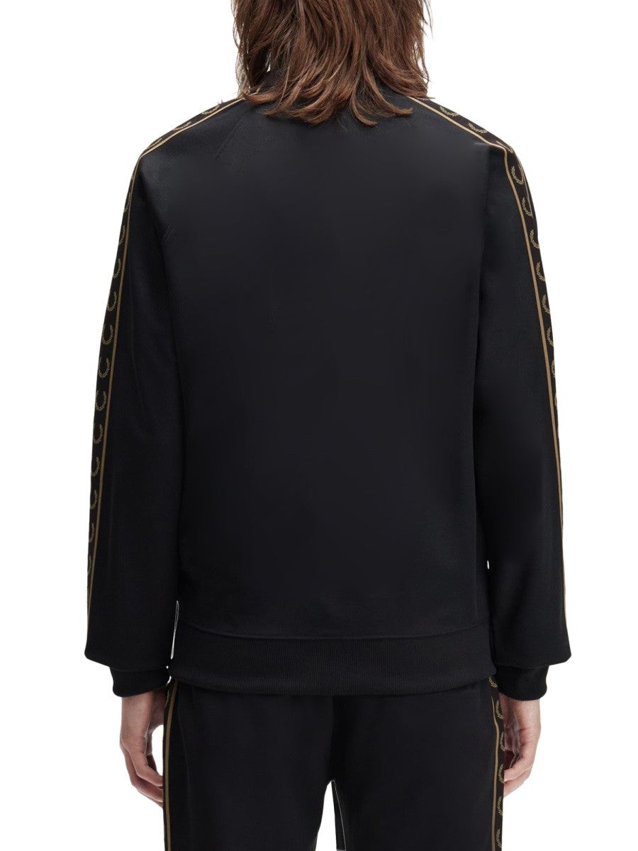 "TRACK" JACKET WITH CONTRASTING WEBBING