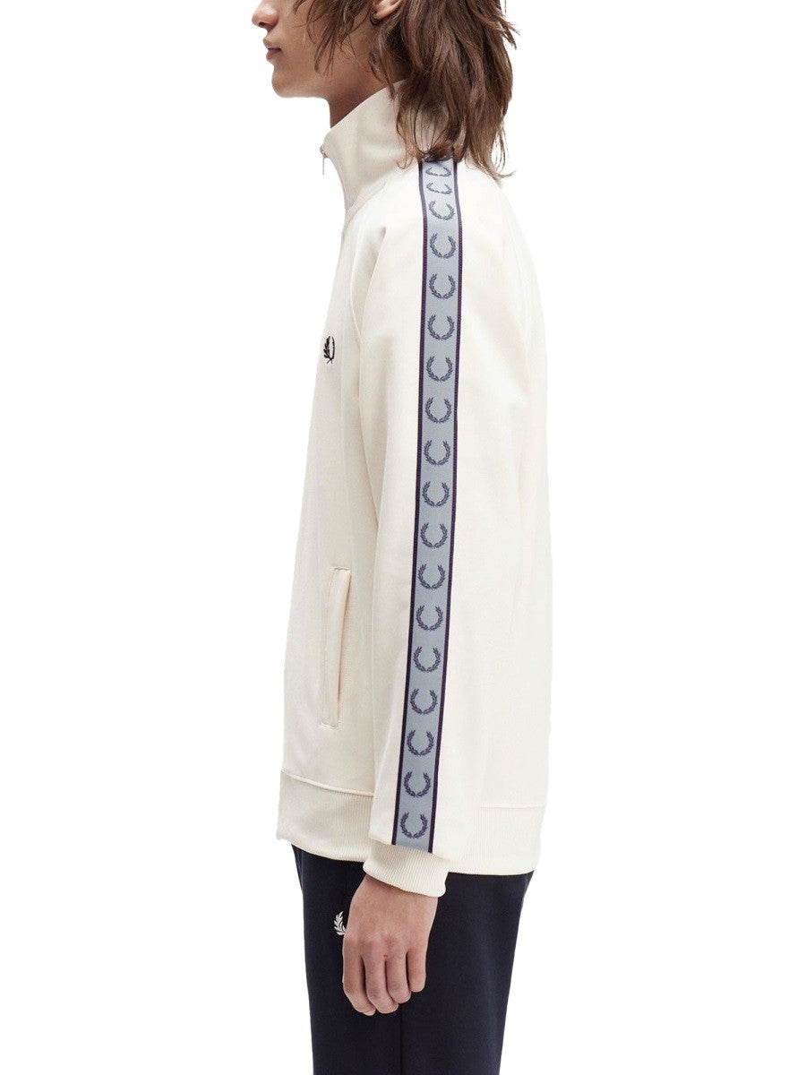 "TRACK" JACKET WITH CONTRASTING WEBBING