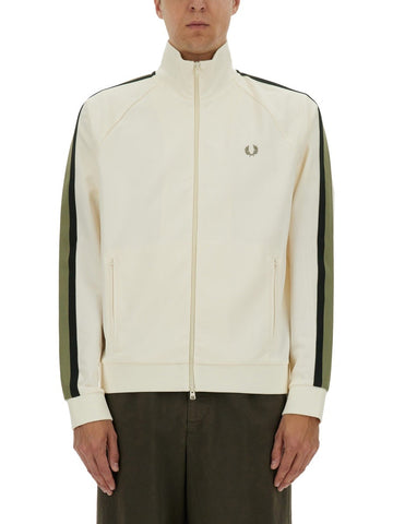 TRACK JACKET WITH TWO-COLOR WEBBING