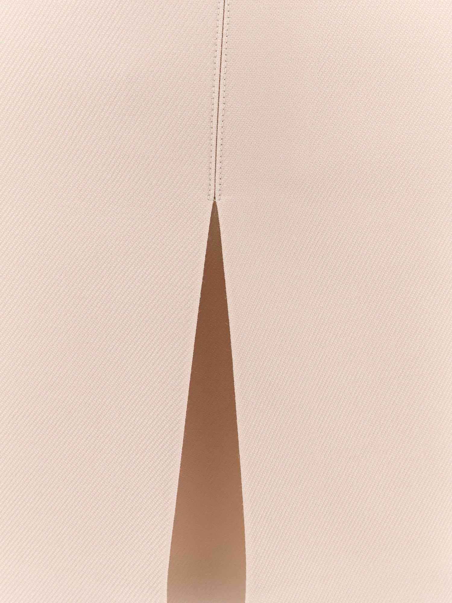 Trapeze mini wool and silk skirt