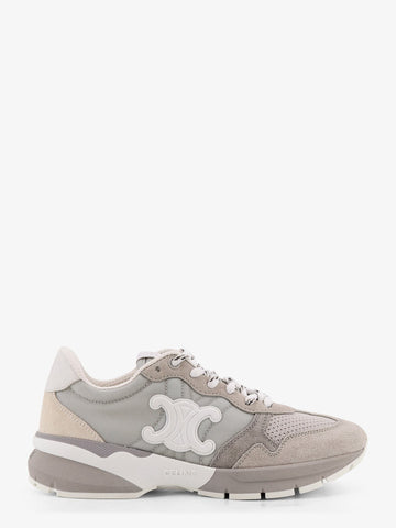 Trio Lace Up suede and mesh sneakers