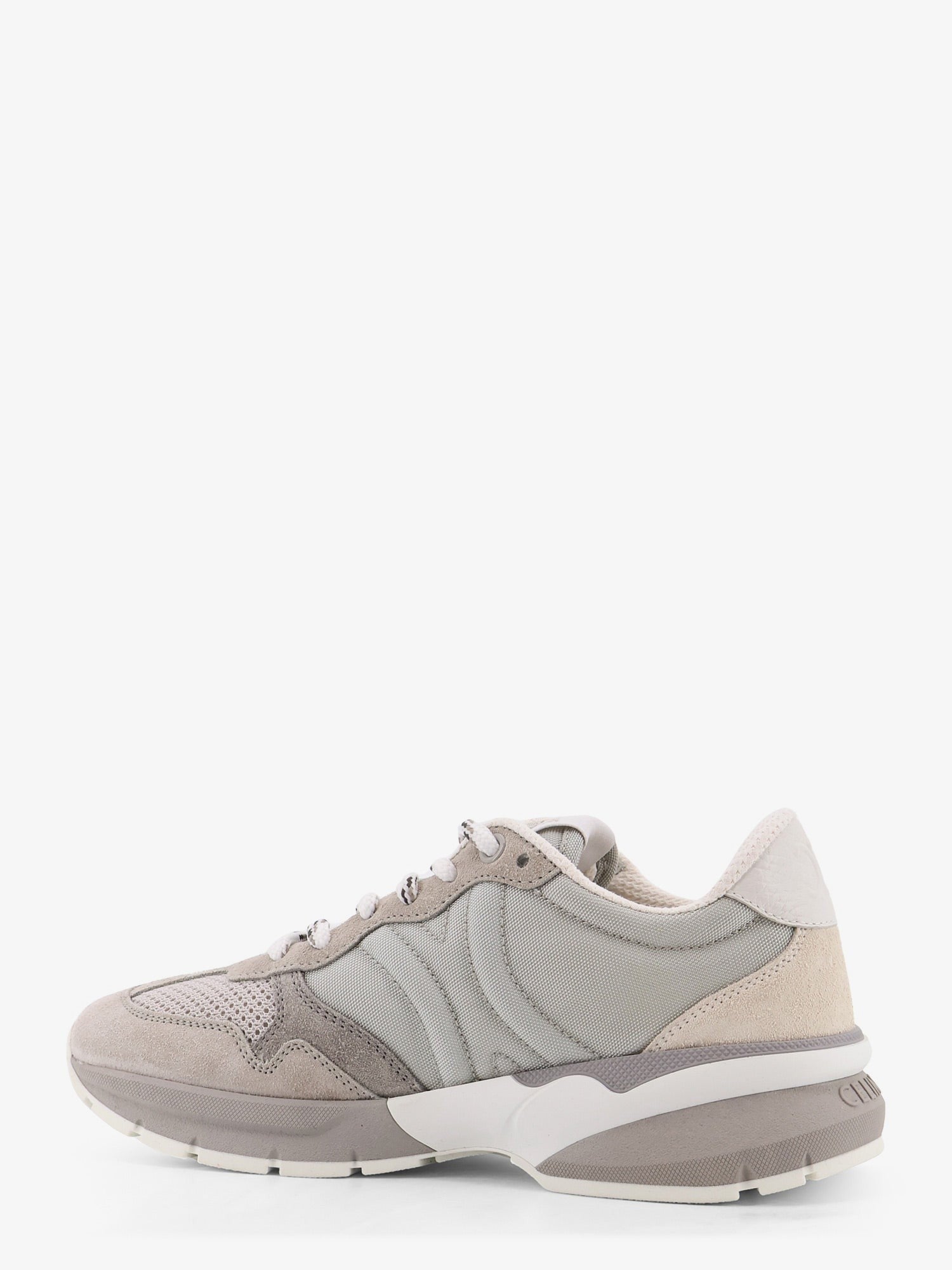 Trio Lace Up suede and mesh sneakers