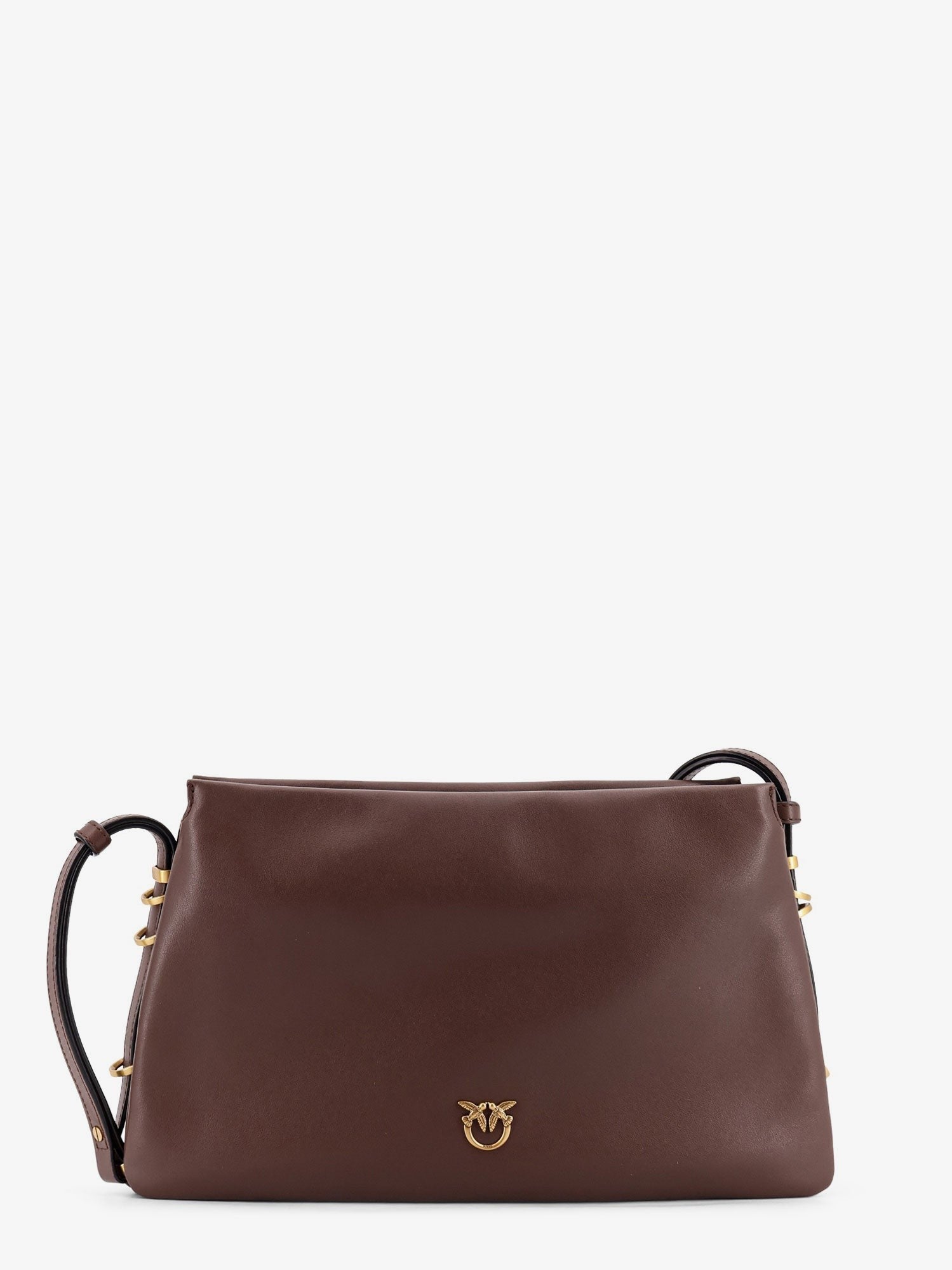 Triplet leather shoulder bag