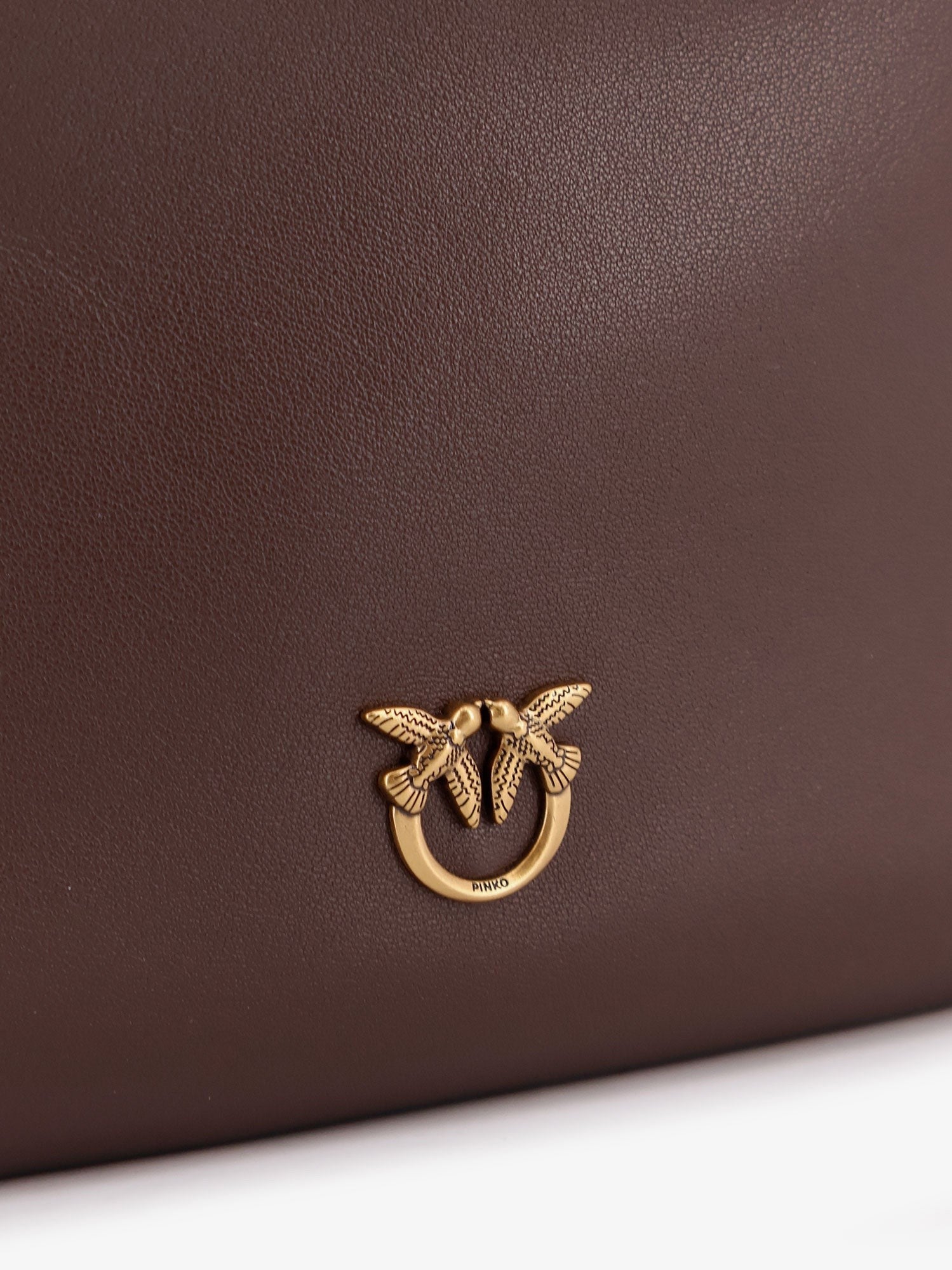 Triplet leather shoulder bag