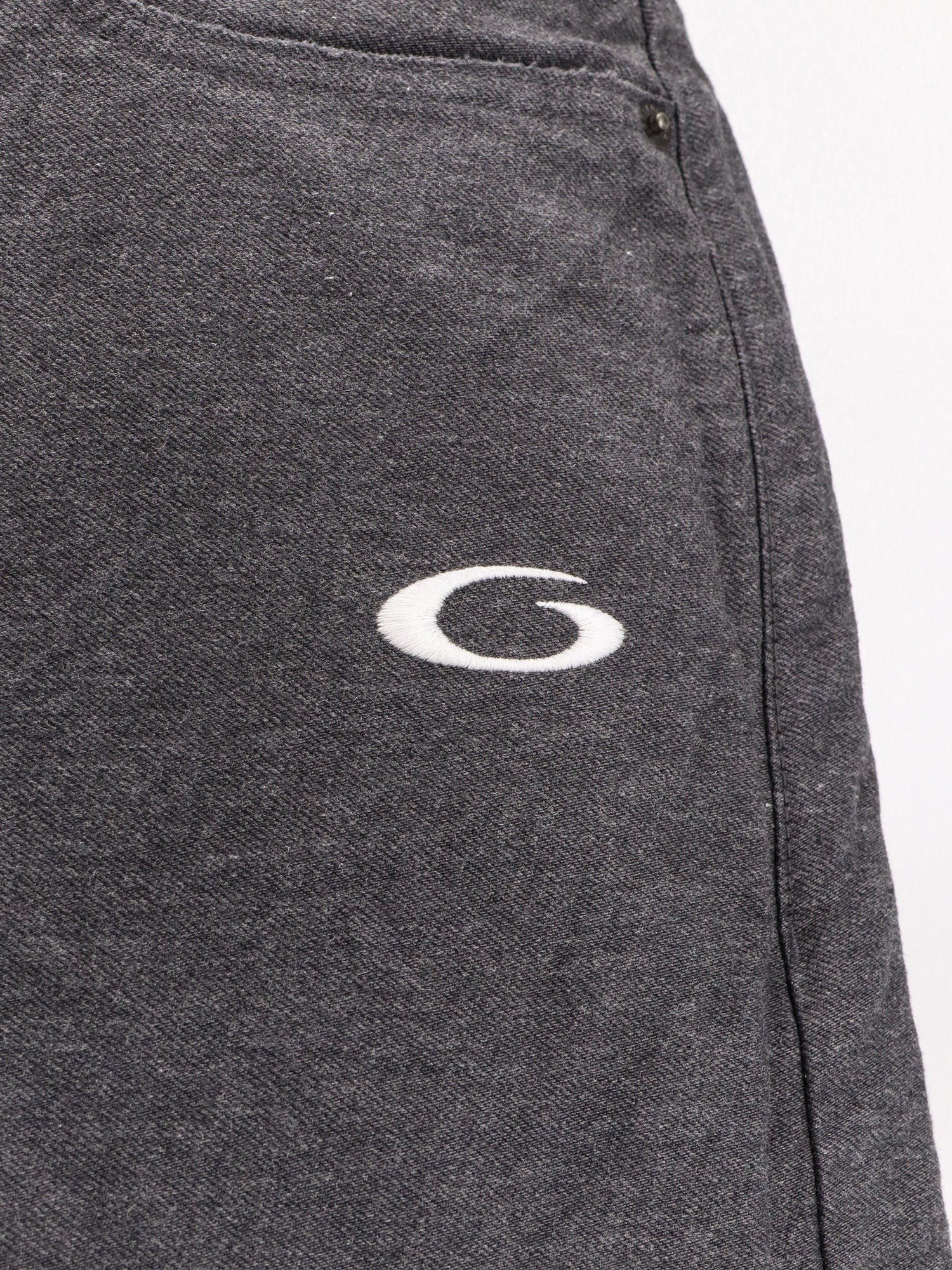 Trompe L'oeil denim trousers