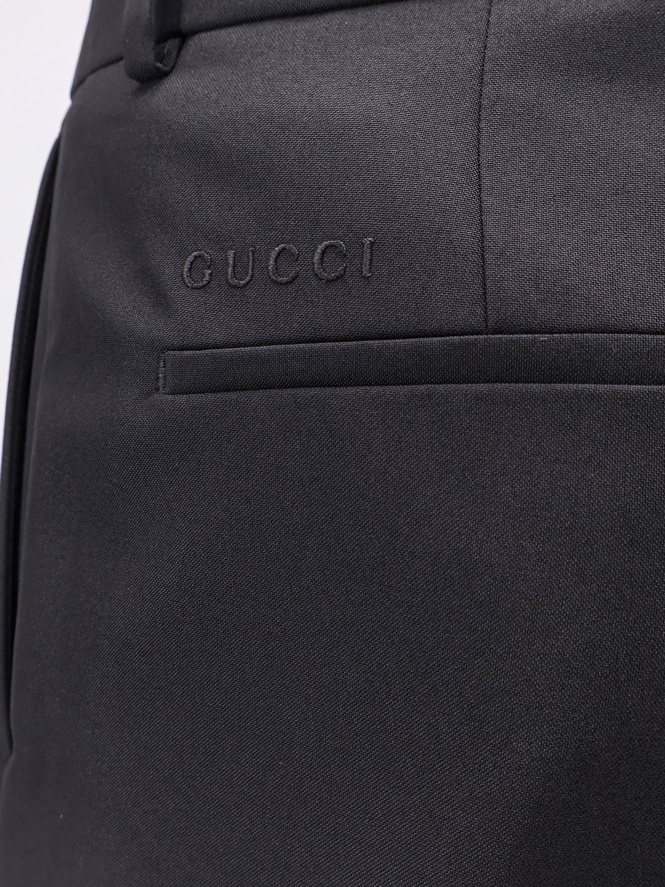 Trousers with GUCCI embroidery