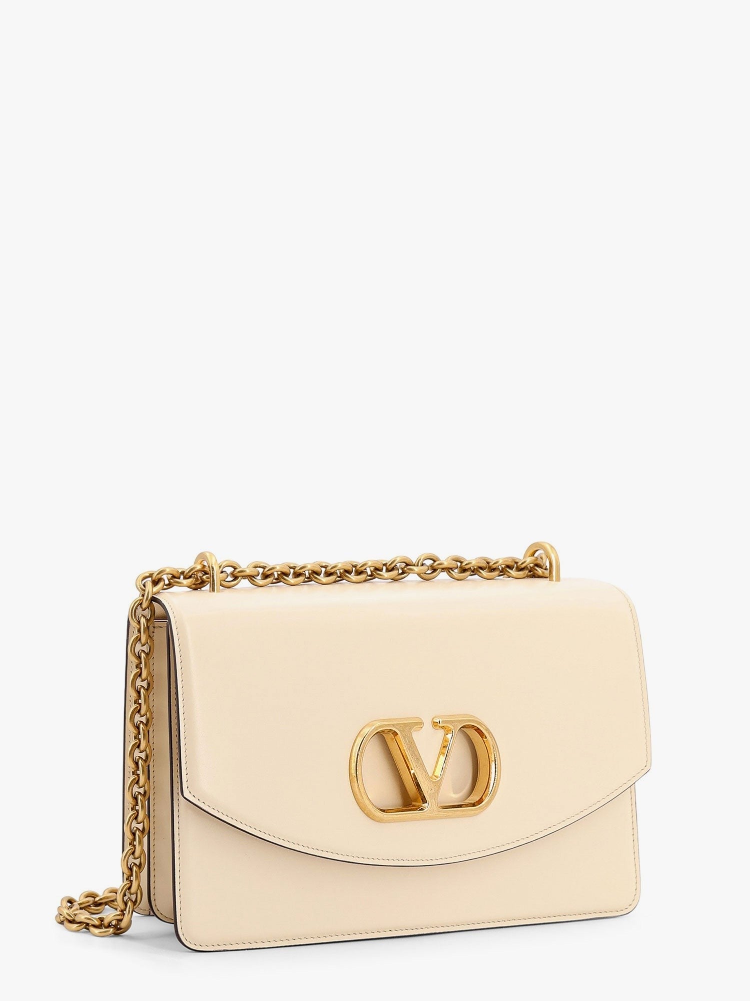 Vain leather shoulder bag with vlogo signature detail