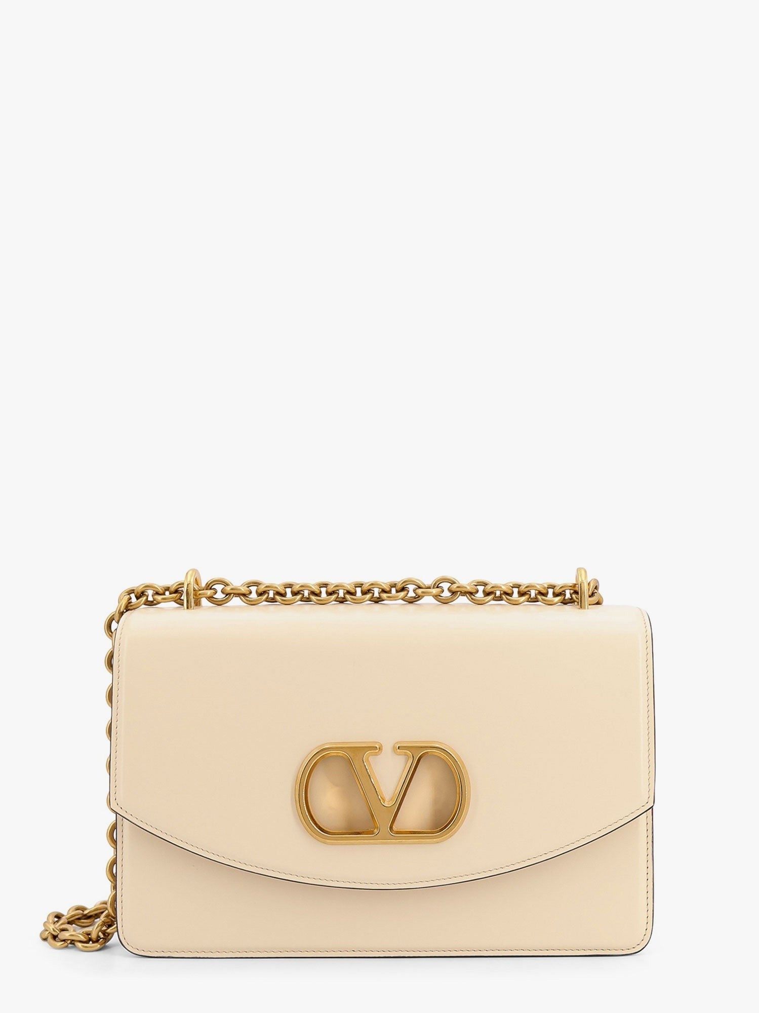 Vain leather shoulder bag with vlogo signature detail