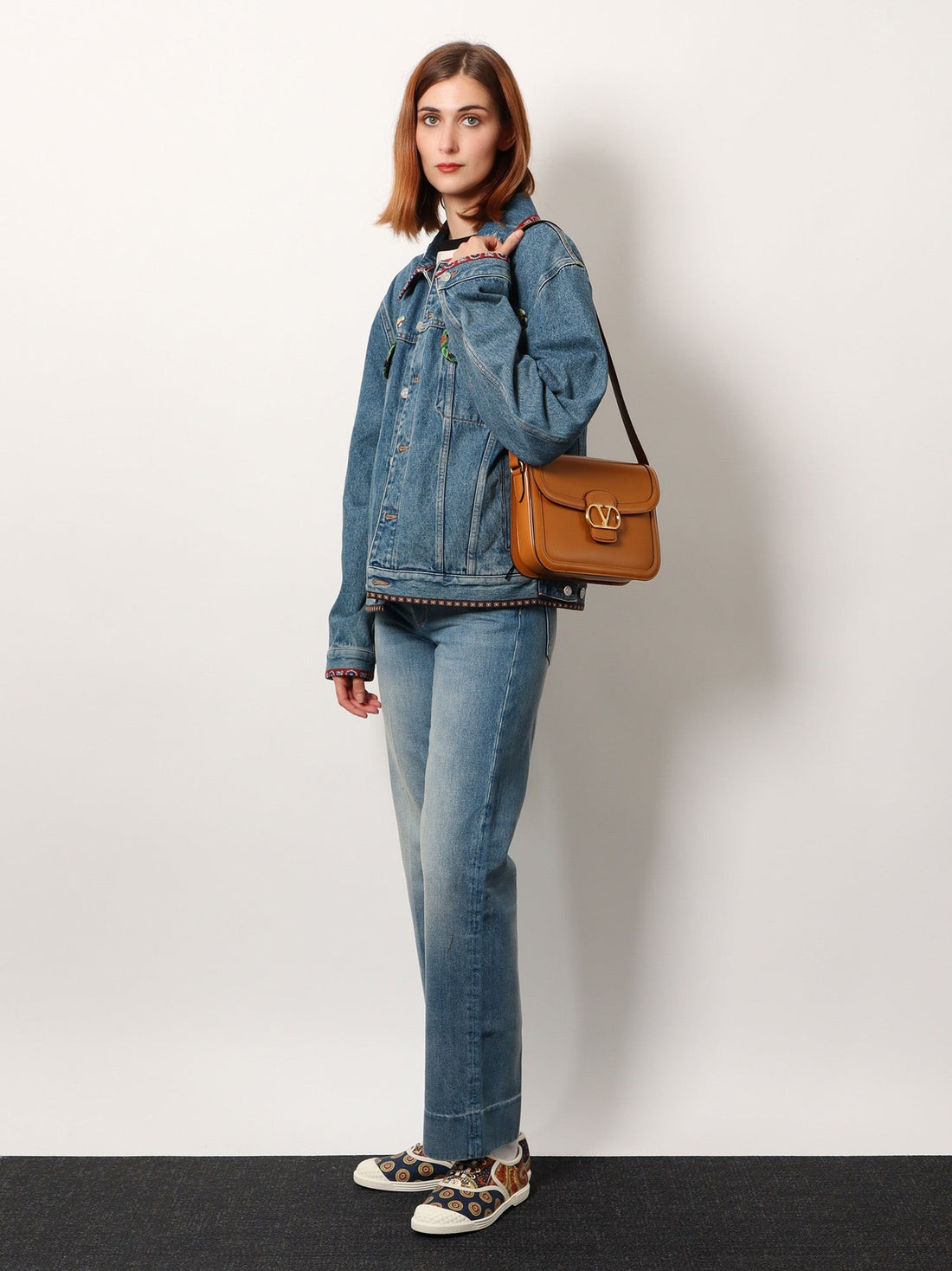 Valentino garavani 9TO5 leather shoulder bag