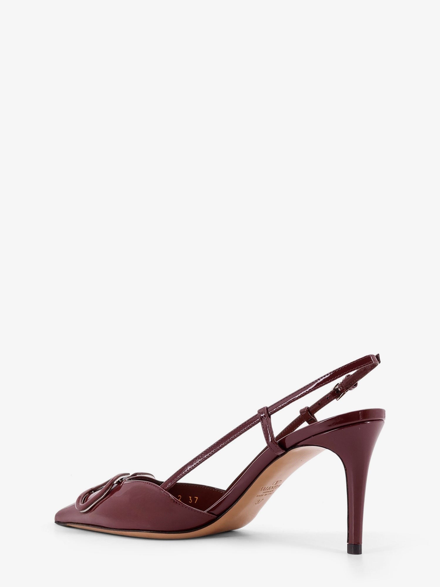 Valentino Garavani patent leather slingback pumps