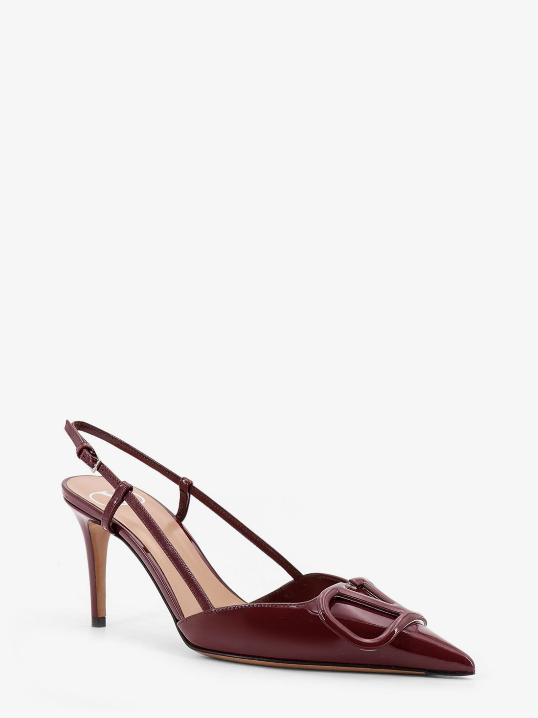 Valentino Garavani patent leather slingback pumps