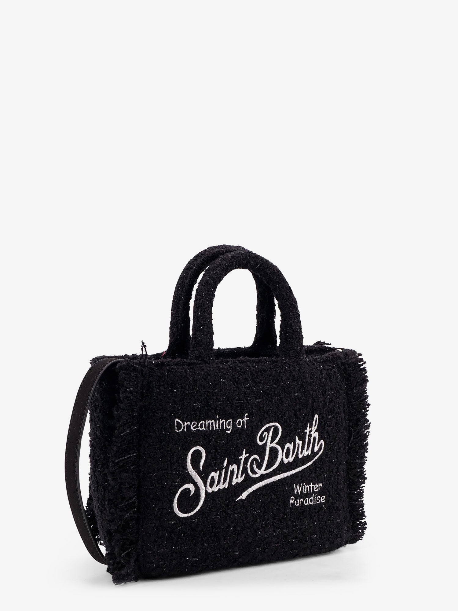 Vanity crossbody bag with embroidered logo on the front